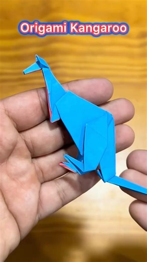 Origami Kangaroo #origami #animals #australia #papercraft #dobradura #paperart