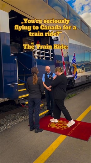 "Rocky Mountaineer 🚂 Banff -> Vancouver in 2 days 🏞️🚞" Did you know Rocky Mountaineer routes can travel through multiple climates in a single journey? As beautifully captured by our guest Saskia, your journey will carry you from coastal rainforests, across rolling desert hills, past rushing turquoise rivers and into the towering peaks of the Rockies. 📸: @travelandwildlifemoments on Instagram 🚂: First Passage to the West | Rocky Mountaineer