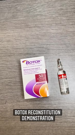 How to Reconstitute Botulinum Toxin #foryoupage #foryou #botox #antiwrinkle #nurseinjector #nurseprescriber #medicalaesthetics at Myla Aesthetics