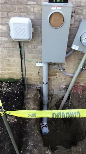 Underground service upgrade from 200 to 320 amp meter socket #home #construction #electrical