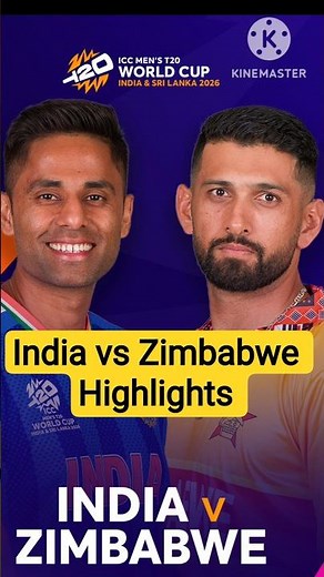 India vs Zimbabwe T20 World Cup match Highlights| Ind vs zim T20 World Cup match live 2026