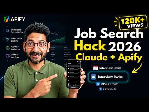 I Got 5 Interview Calls in 1 Week Using Claude AI + Apify | The Exact Free System Step-by-Step 2026