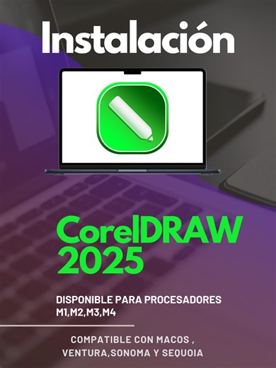 🎨 ¡Instala CorelDRAW 2025 en macOS fácil y rápido! 🚀🖌️ Diseña gráficos, ilustraciones y proyectos vectoriales con herramientas potentes e intuitivas. Incluye CorelDRAW, Corel PHOTO-PAINT y más para lograr resultados profesionales en diseño gráfico y editorial. Ideal para diseñadores, ilustradores, emprendedores y creativos visuales. ¡Contáctanos para más info! 📩✅ #coreldraw2025 #disenografico #vectorial #macos #macbook #illustracion #diseñoeditorial #software #chile