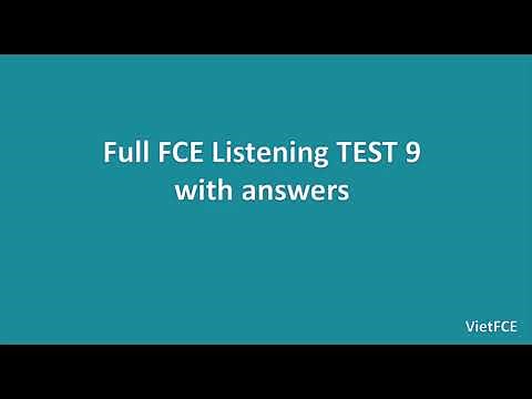 Full B2 First (FCE) Listening Test 9