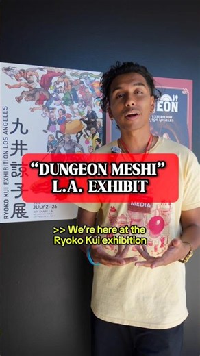 “Dungeon Meshi” L.A. Exhibit! ‪@KADOKAWAanime‬ ‪@ArtShareLA‬