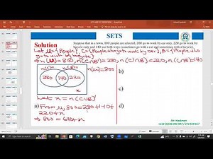 SETS AND SET OPERATIONS (Solution to the lesson 7 assignment)