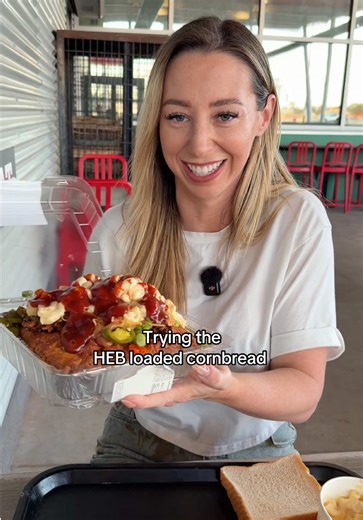 Trying HEB's Loaded Cornbread - A Must-Try Dish!