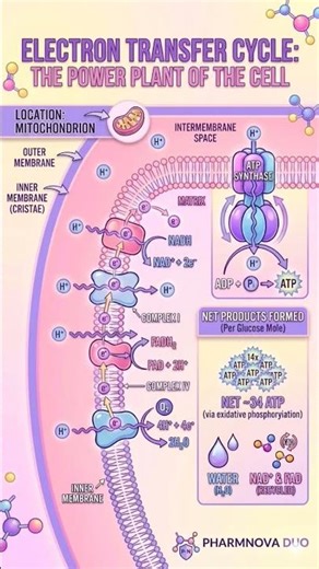 Electron Transfer Cycle | ETC | Biochemistry