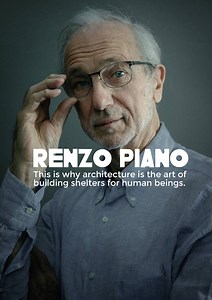 Renzo Piano speaks about architecture! Architecture is the art of building shelters for human beings. #renzopiano #architecture #design #inspiration #construction | City Architecture Gang