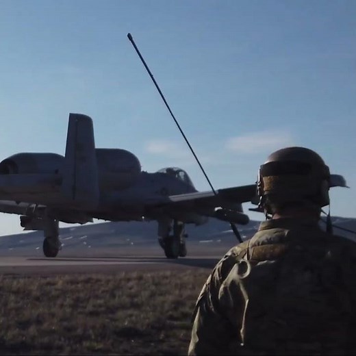 A-10 Thunderbolt II Firing Its Legendary Gun #Warthog #Combat
