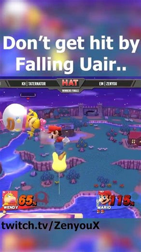 DON'T get hit by falling uair.. #zenyoucombos #smash4 #nostalgia