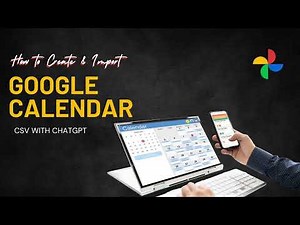 How to Create and import CSV file into Google Calendar | Multiple events at a go