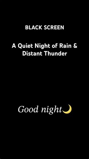A Quiet Night of Rain & Distant Thunder 🌧️ | Sleep Sounds