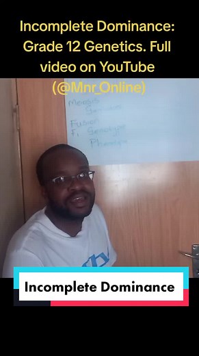 Incomplete dominance. Grade 12 Genetics. Monohybrid crosses. #matric #grade12student😪😪 #Grade12 #grade12 #grade12exam