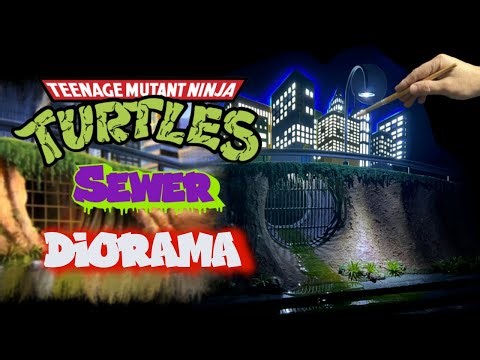 I made Teenage Mutant Ninja Turtles Sewer #tmnt #build #diorama