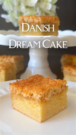 Ad | Delicious Danish Dream Cake Recipe 😍🤍 (in the Caption) #danish #dream #cake