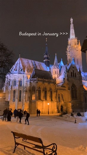 Missing Budapest and the snow ❄️. 14/01/26 #budapest #hungary #travel #january #easterneurope