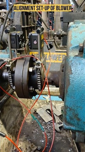 Alignment Set-up of Blower #alignment #mechanical #engineering
