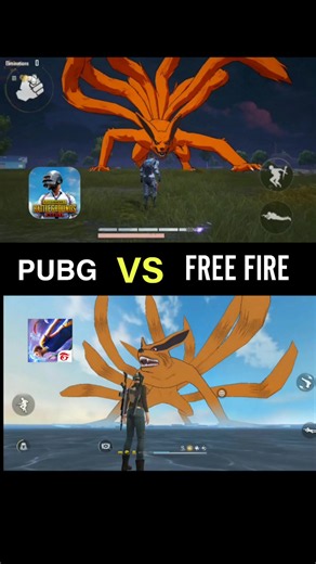 PUBG Vs FREE FIRE - Nine Tails Kurama #PUBGMOBILE #pubgmnextstarprogram #PUBGMS30 #pubg #fyp