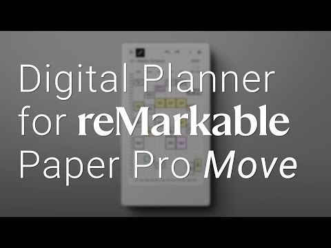 Daily Digital Planner for reMarkable Paper Pro Move | Stay Organised Anywhere