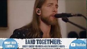 TONIGHT. Tune in on YouTube at 7:30pm CT for "Band Together", a benefit concert in honor of Mental Health Awareness Month! See y'all there. https://loom.ly/38h0Iow | Zach Williams