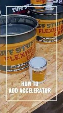How to Use TuffStuff Flexible GRP Accelerator #TuffStuffGRP #RoofingTips #GRPRoofing