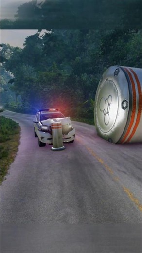Flatbed Truck McQueen | Transportation with Truck - Pothole vs Car #1 | BeamNG.Drive Gameplay