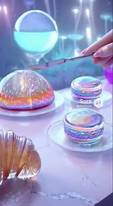 🪞 Alien French Bakery ASMR – Hyper-Realistic Crystal Glass Pastries 💫
