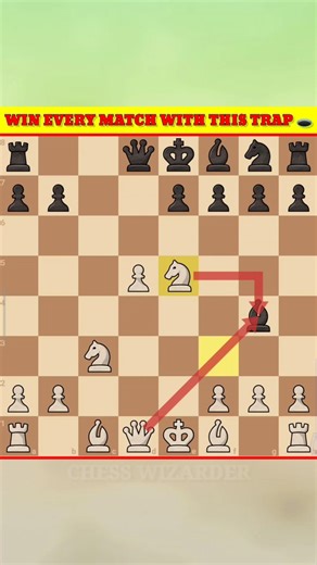 99% Fall For This Trap 🕳🤯 | Chess tactics | Chess trap | how to play chess | chess gambit |#shorts
