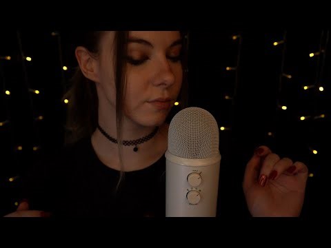 ASMR | high mic sensitivity, clicky whispering - breathy, close up ramble