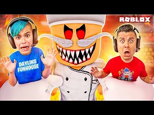 ESCAPE THE EVIL PIZZA GUY! Pappa Pizza's Pizzeria Obby ROBLOX