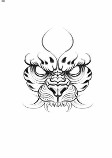 Creating a Tiger Inspired Japanese Mask