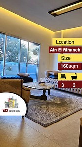 24K views · 455 reactions | Ain El Rihaneh 160m2 | Decorated Flat |...