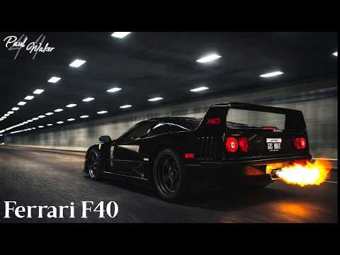 Ferrari F40 Night Drive – Raw Twin Turbo Sound, Full Boost Pulls & Iconic 90s Supercar Experience