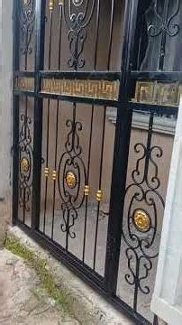 Clean and durable metal security gate installation.Strong finish, perfect alignment,