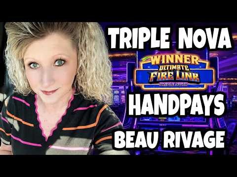 Our Latest Jackpot Handpays Session! Triple Nova Fire Link