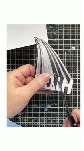 How to make 3d High Letters. #brainteaser #art #illusion