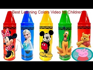 Best Learning Colors Video for Children - Disney Mickey Mouse Clubhouse Crayons