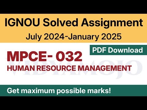 IGNOU MPCE 032 Solved Assignment 2024-25 PDF Download | IGNOU MA Psychology/MAPC 2nd Year Assignment