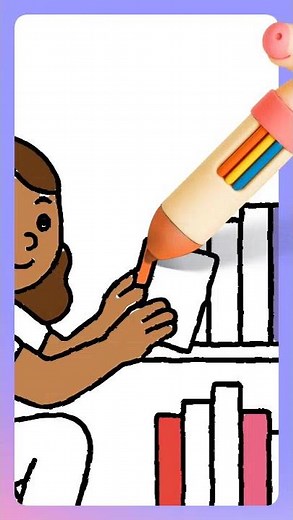 How To Draw Organizing Books 📚 Step By Step Drawing | #howtodraw #drawingforkids #books