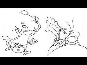 How to draw Oggy and All Cockroaches step by step for beginners from Oggy and the cockroaches