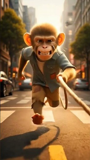 "Baby Monkey Fell Into Gutter… What Happened Next Will Make You Cry 😢" #emotional #monkeystory #ai