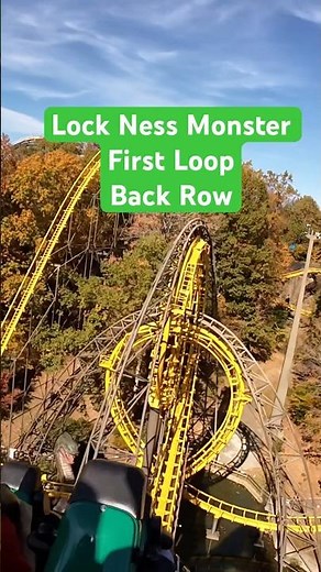 Loch Ness Monster First Loop Back Row - Busch Gardens Williamsburg #pov #themepark