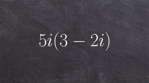 Pre-calculus - Applying distributive property with complex numbers 5i (3-2i)