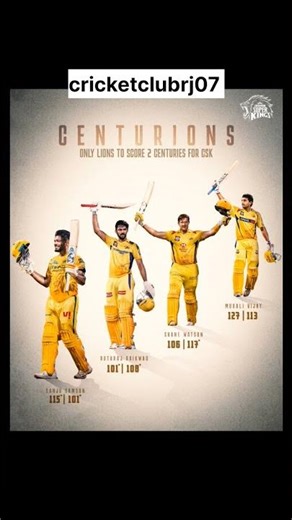 CSK Centurions 🦁 | Every Player Who Scored 2 IPL Hundreds for Chennai Super Kings
