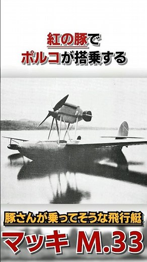 A one-minute explanation of the special flying boat "Macchi M.33" that looks like it belongs to t...