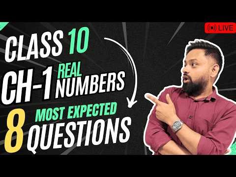 Class 10 Maths Chapter 1 Real numbers Most expected questions | RD sharma & PYQ | By Abhinav Pandey
