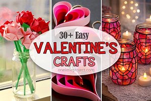 30  Easy Valentine's Day Crafts - Simple & Fun Ideas - One Little Project