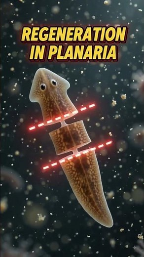 Regeneration in Planaria explained in 10 seconds