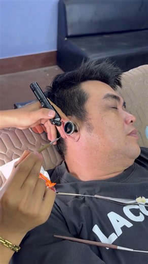 Earwax cleaning removal #asmr #cleaning #ear #wax
